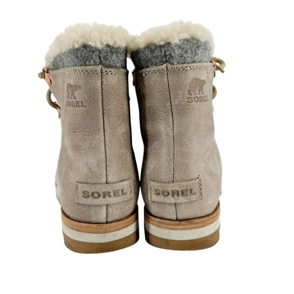 Sorel Sneakchic Alpine Waterproof Snow Rain Ice Cold Weather Boots Rose Gold 8